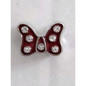 Minnie's Bow Bead Charm Enamel And Rhinestones